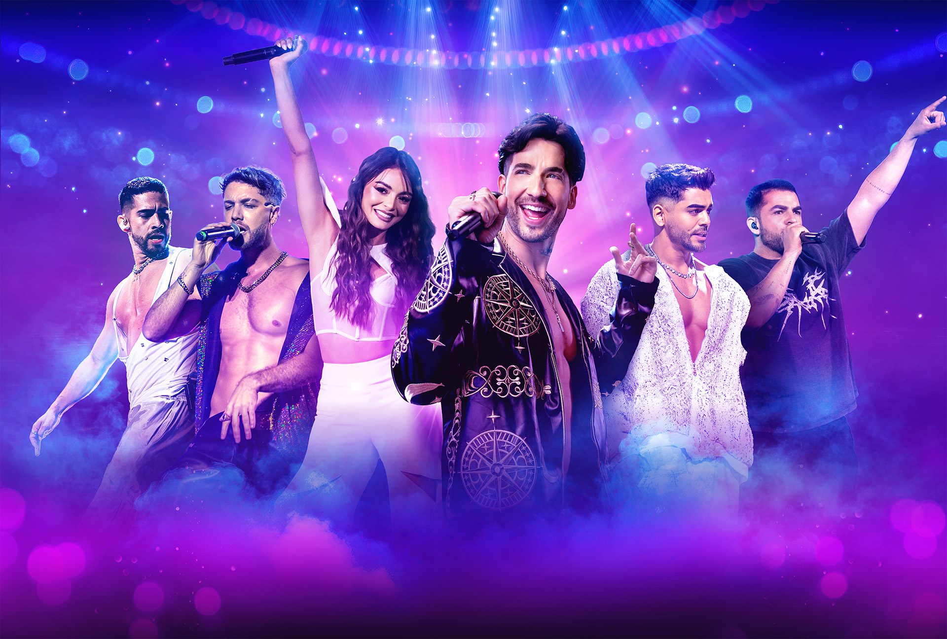 El elenco de La Reina del Flow en concierto